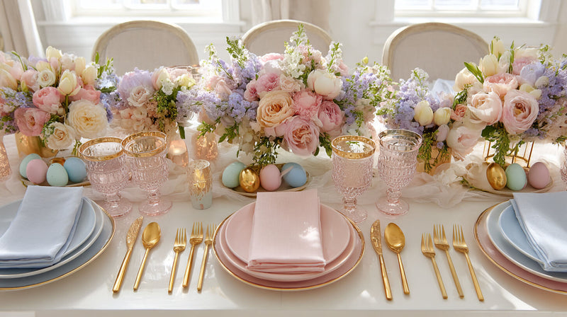 Soft Pastels for a Classic Mother's Day Brunch Table Look