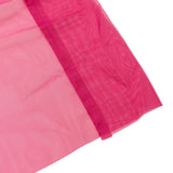 Premium Fuchsia Chiffon Curtain Panel, Backdrop Ceiling Drapery With Rod Pocket