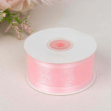 25 Yards 1.5" Blush & Rose Gold Organza Ribbon With Satin Edges