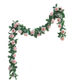 6ft | Dusty Rose Artificial Silk Rose Garland UV Protected Flower Chain