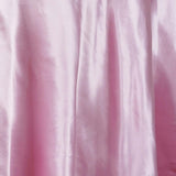 120 inch Pink Satin Round Tablecloth