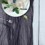 10ft Purple Gauze Cheesecloth Boho Table Runner