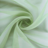 5 Pack | 22inch x 78inch Green DIY Premium Designer Chiffon Chair Sashes#whtbkgd