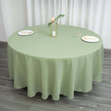 108" Sage Green Polyester Round Tablecloth