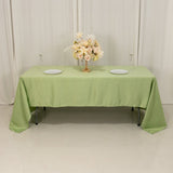 60"x126" Sage Green Lamour Satin Rectangle Tablecloth