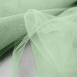 12inches x 100 Yards Sage Green Tulle Fabric Bolt, Sheer Fabric Spool Roll For Crafts