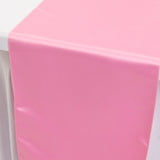 12x108inch Pink Lamour Satin Table Runner#whtbkgd