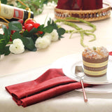 5 Pack | Burgundy Premium Sheen Finish Velvet Cloth Dinner Napkins