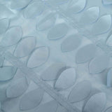 8ftx8ft Dusty Blue 3D Leaf Petal Taffeta Fabric Event Curtain Drapery, Photo Backdrop Panel 
