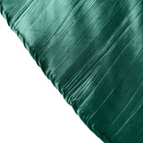 120inch Hunter Emerald Green Accordion Crinkle Taffeta Round Tablecloth