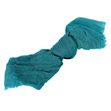 5 Pack | Peacock Teal Gauze Cheesecloth Boho Dinner Napkins | 24x19inches