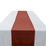 Terracotta (Rust) Premium Velvet Sheen Finish Table Runner