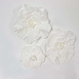 2 Pack | 24inch Large White Real Touch Artificial Foam DIY Craft Roses