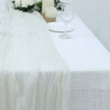 10ft Ivory Gauze Cheesecloth Boho Table Runner