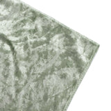 60"x102" Sage Green Premium Crushed Velvet Rectangular Tablecloth