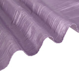 12inch x 108inch Violet Amethyst Accordion Crinkle Taffeta Linen Table Runner