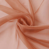 18ft Terracotta (Rust) Sheer Organza Wedding Arch Drapery Fabric#whtbkgd