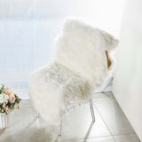 6ft x 2ft | White Faux Sheepskin Rug, Soft Fur Area Rug Runner