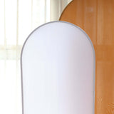 5ft Matte White Spandex Fitted Chiara Backdrop Stand Cover For Round Top Wedding Arch