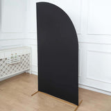 7ft Matte Black Spandex Half Moon Chiara Backdrop Stand Cover