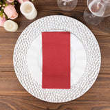 20 Pack | Burgundy Soft Linen-Feel Airlaid Paper Dinner Napkins