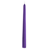 12 Pack | Purple 10inch Premium Wax Taper Candles, Unscented Candles