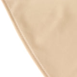 108" Beige Premium Scuba Round Tablecloth, Wrinkle Free Polyester Tablecloth