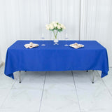 60"x102" Royal Blue Premium Polyester Rectangular Tablecloth - 220GSM