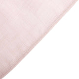 60"x102" Blush Rectangular Tablecloth, Linen Table Cloth With Slubby Textured, Wrinkle Resistant