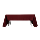 60"x126" Burgundy Lamour Satin Rectangle Tablecloth