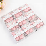 10 Pack Blush Butterfly Unscented Soap Baby Shower Favors with Gift Boxes, Pre-Packed Bridal Shower 