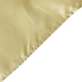 60"x126" Champagne Satin Rectangular Tablecloth