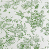 Polyester Square Tablecloth White - Dusty Sage Green French Toile Pattern for Elegant#whtbkgd