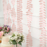 50ft | 4inch Dusty Rose Leaf Petal Taffeta Ribbon Sash, Artificial DIY Fabric Garlands