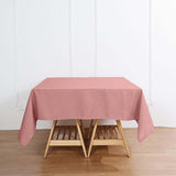 Dusty Rose Polyester Square Tablecloth 70"x70"