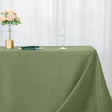 90x132inch Eucalyptus Sage Green 200 GSM Seamless Premium Polyester Rectangular Tablecloth