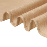 60"x126" Natural Rectangular Tablecloth, Linen Table Cloth With Slubby Textured, Wrinkle Resistant