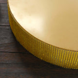 16inch Gold Rhinestones Round Metal Pedestal Cake Stand, Cupcake Holder