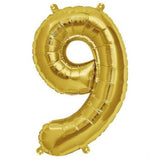 16" Shiny Metallic Gold Mylar Foil Alphabet Letter & Number Balloons