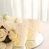 Elegant floral thank you gift boxes with gold accents and decorative design.