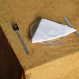 90inch x 156inch Gold Seamless Premium Velvet Rectangle Tablecloth, Reusable Linen