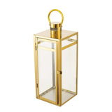 Gold Vintage Top Stainless Steel Candle Lantern Centerpiece Outdoor Metal Patio Lantern#whtbkgd