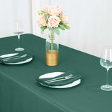 90x132inch Hunter Emerald Green 200 GSM Premium Polyester Rectangular Tablecloth