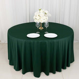 120inch Hunter Emerald Green Premium Scuba Wrinkle Free Round Tablecloth