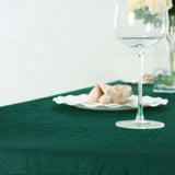 90x132Inch Hunter Emerald Green Accordion Crinkle Taffeta Rectangular Tablecloth