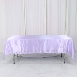 60"x102" Lavender Lilac Smooth Satin Rectangular Tablecloth