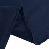 90" Fire Retardant Navy Blue Tablecloth Premium Polyester Round Table Cover