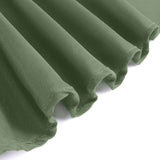 132Inch Olive Green Seamless Polyester Round Tablecloth