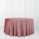 120Inch Dusty Rose Seamless Premium Velvet Round Tablecloth, Reusable Linen