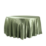 120inch Eucalyptus Sage Green Satin Round Tablecloth